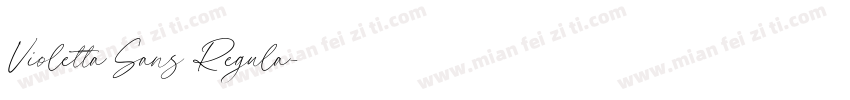 Violetta Sans Regula字体转换